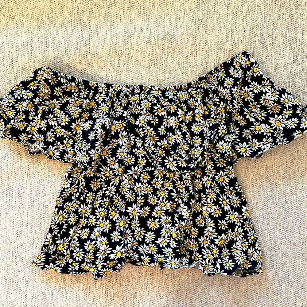 Forever 21 Off the Shoulder Crop Top